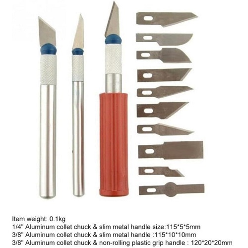 Precision Cutter Utility Hobby Knife Set for Art n Craft 13 pcs