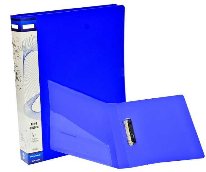 Hibhasu PP A4 Size 2D Ring Binder Box File, 2-Pack, Blue : Amazon.in:  Office Products