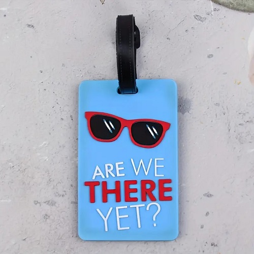 PVC Soft Rubberised Luggage Tag - There Yet