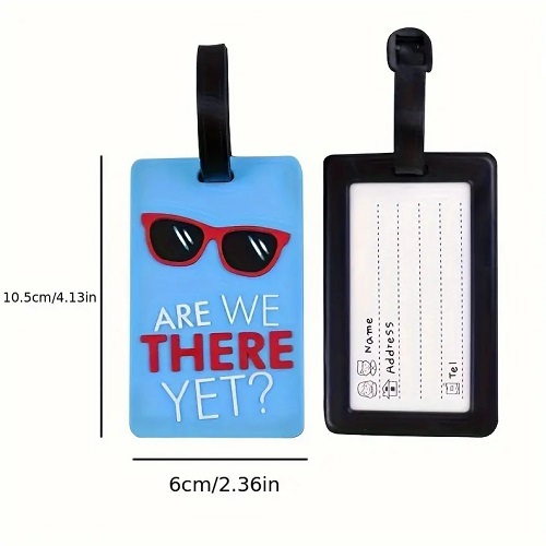 PVC Soft Rubberised Luggage Tag - There Yet