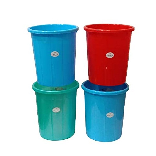 Plastic Dustbin Round Medium (Pack of 2)