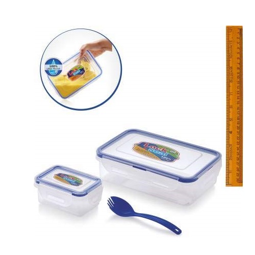 SKI Lock & Seal Lunch Box 800 Clear