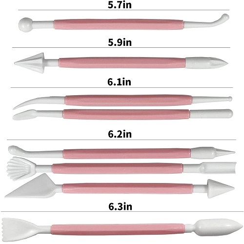 Plastic Ceramic Pottery Tools Set of 8