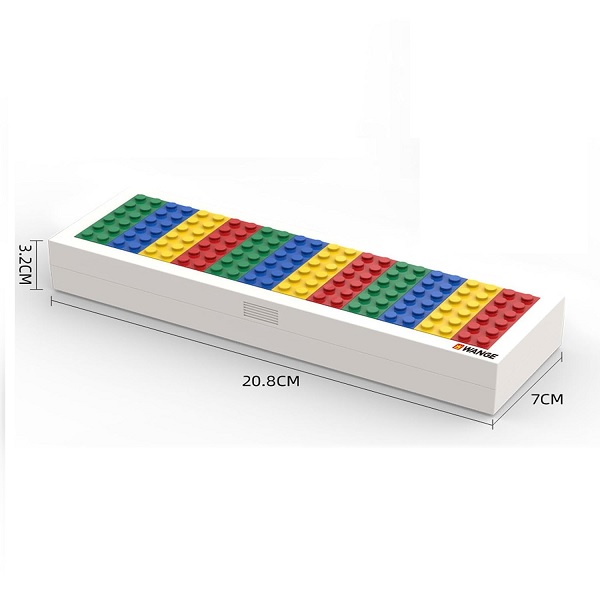 Wange Lego Type Plastic Pencil Box