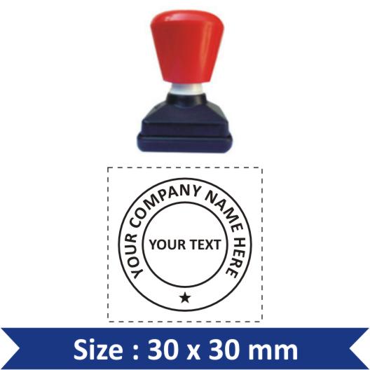 Pre-Ink Stamp Round 30x30mm Pre-Ink Stamp Round 30x30mm