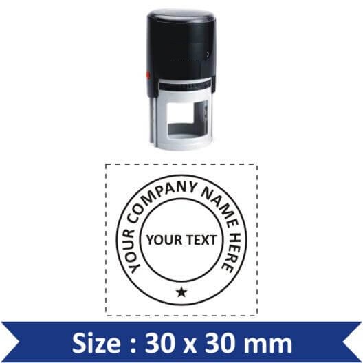 Self-Inking Stamp Round 30x30mm Self-Inking Stamp Round 30x30mm